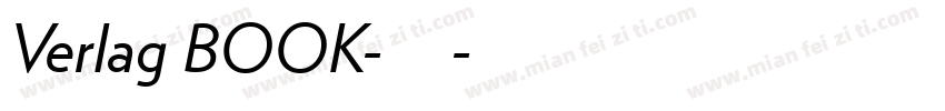 Verlag BOOK-亮体字体转换